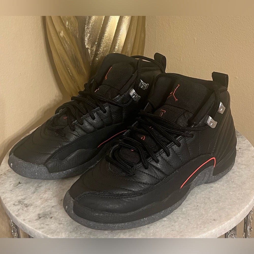 Kids Air Jordan 12 Retro Utility Grind Black Size 4Y w/ Box